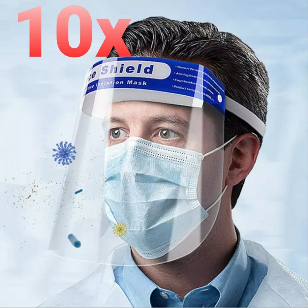 10 pcs face shield sealed
